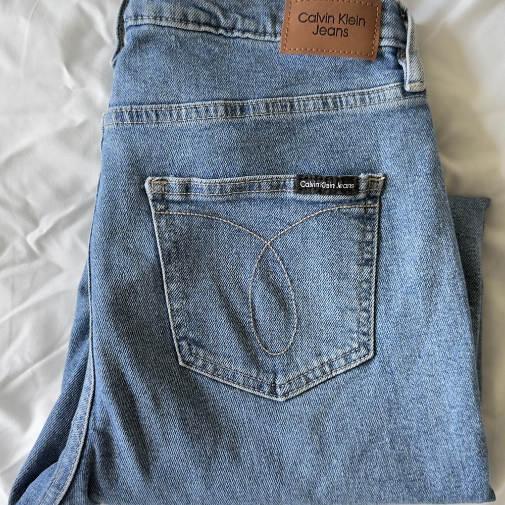 Calvin Klein Blue Stonewashed Jeans Classic Style